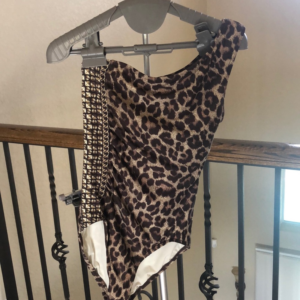 Michael Kors one shoulder bathing suit